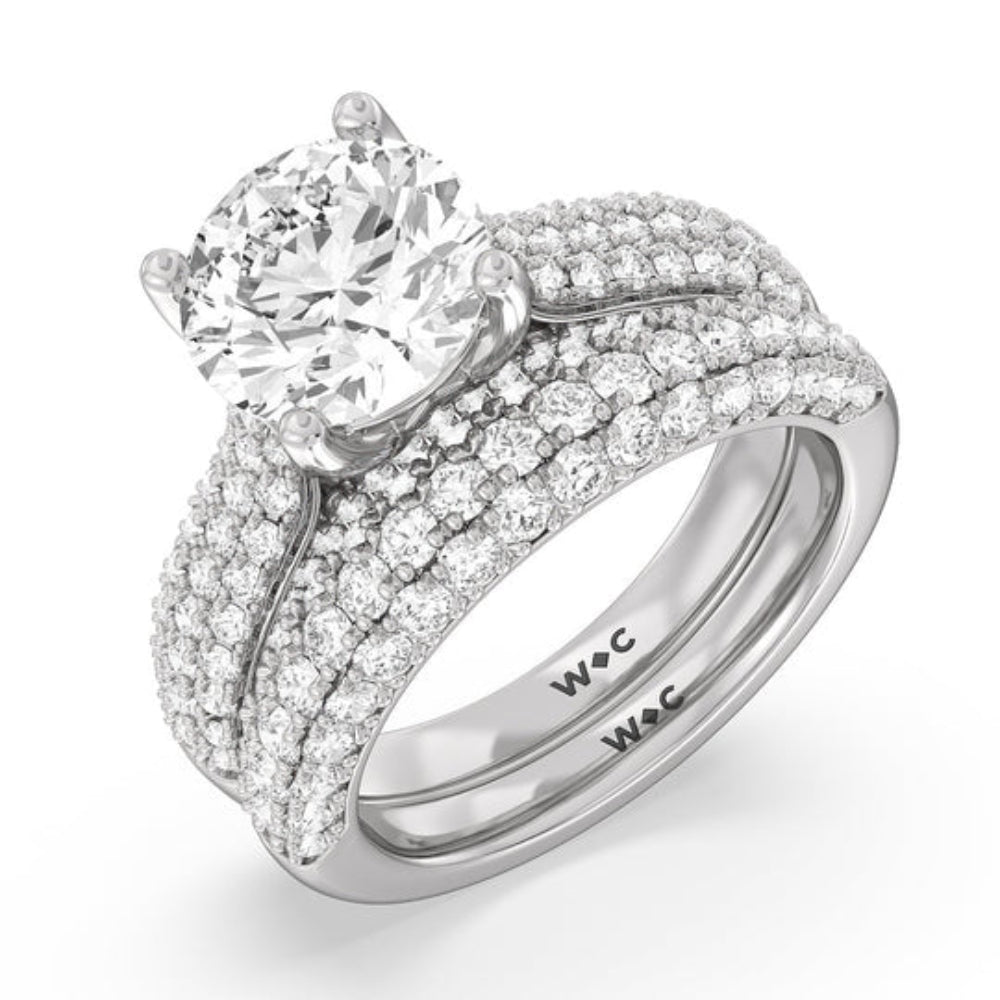 The Gansevoort Ring with Oval Cut Diamond in 14KT Rose Gold view 4
