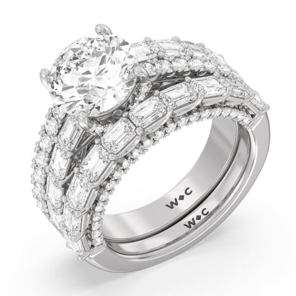 Emerald Cut The Varick Ring with Lab Grown Diamond in 14KT Rose Gold view 4
