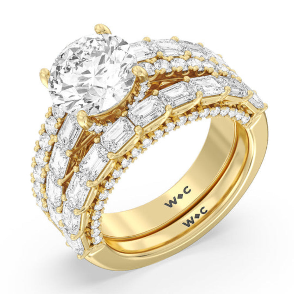 Emerald Cut The Varick Ring with Lab Grown Diamond in 14KT Rose Gold view 5
