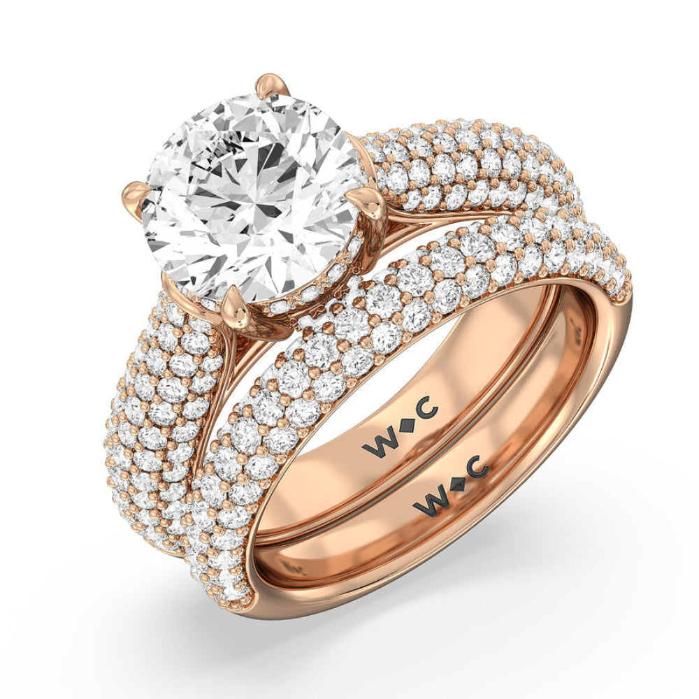 The Bleecker Ring with Emerald Cut Diamond in 14KT Rose Gold view 6
