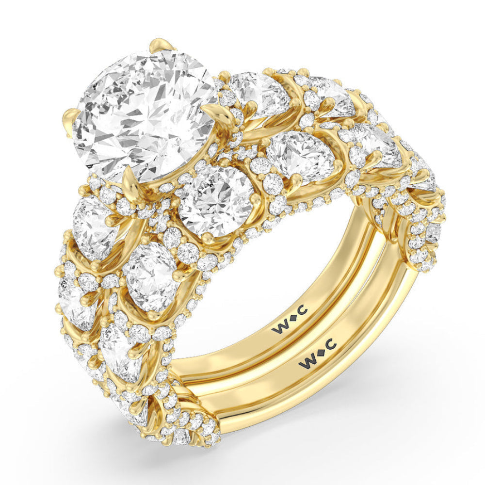 The Fulton Ring with Radiant Cut Diamond in 14KT Rose Gold view 6
