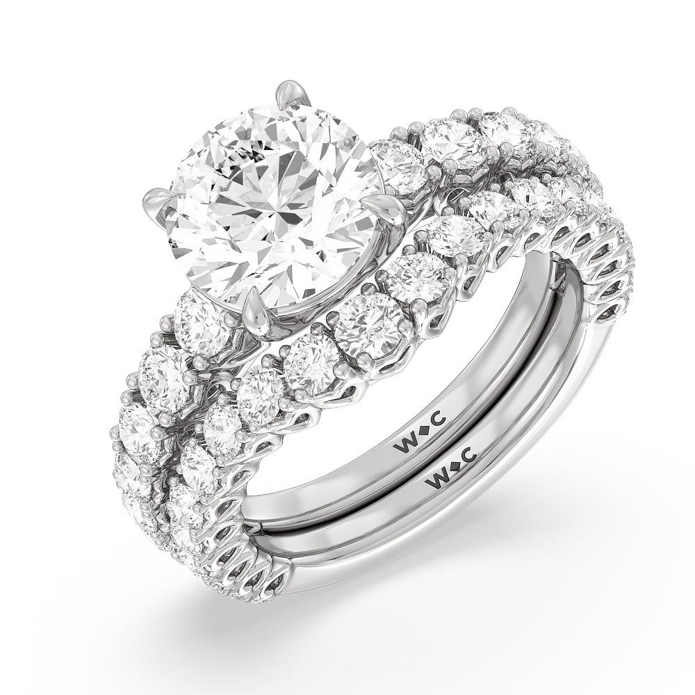 Oval Cut The Uptown Ring with Lab Grown Diamond in 14KT White & Rose Gold view 4
