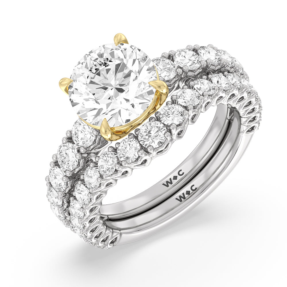 Oval Cut The Uptown Ring with Lab Grown Diamond in 14KT White & Rose Gold view 5
