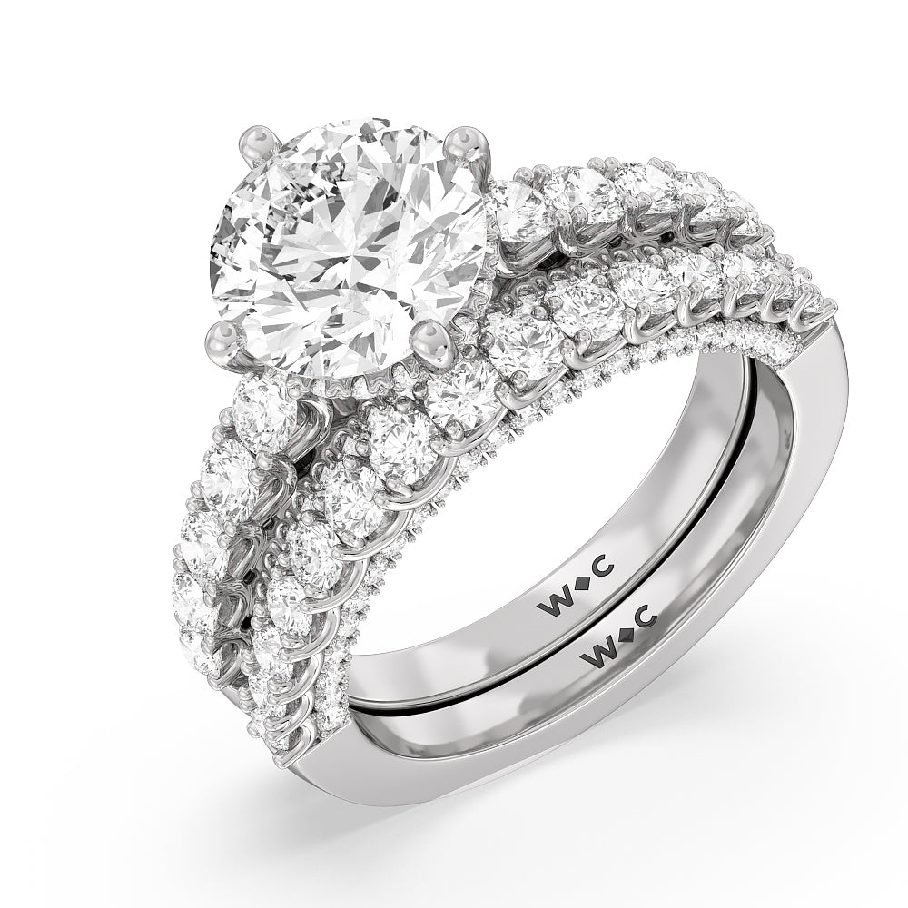 The Fifth Avenue Ring with Oval Cut Diamond in 14KT Rose Gold view 4
