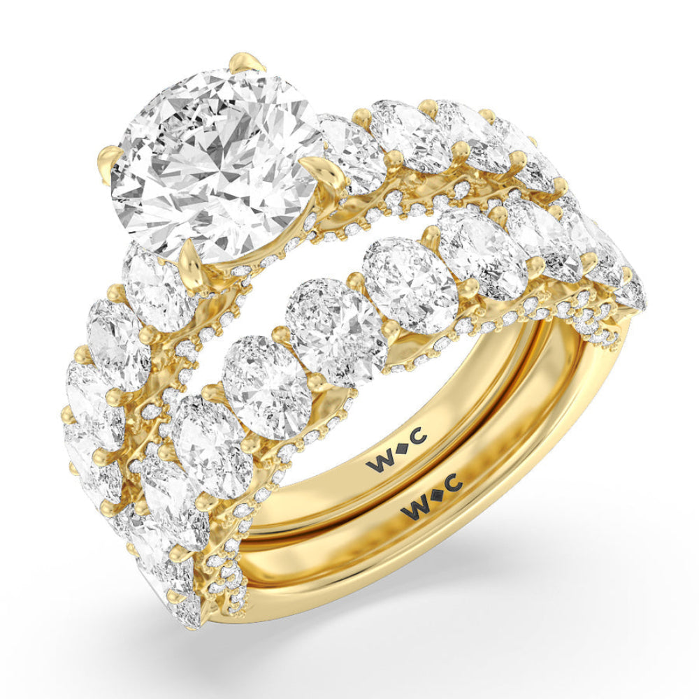 The Roosevelt Ring with Oval Cut Diamond in 14KT Rose Gold view 6
