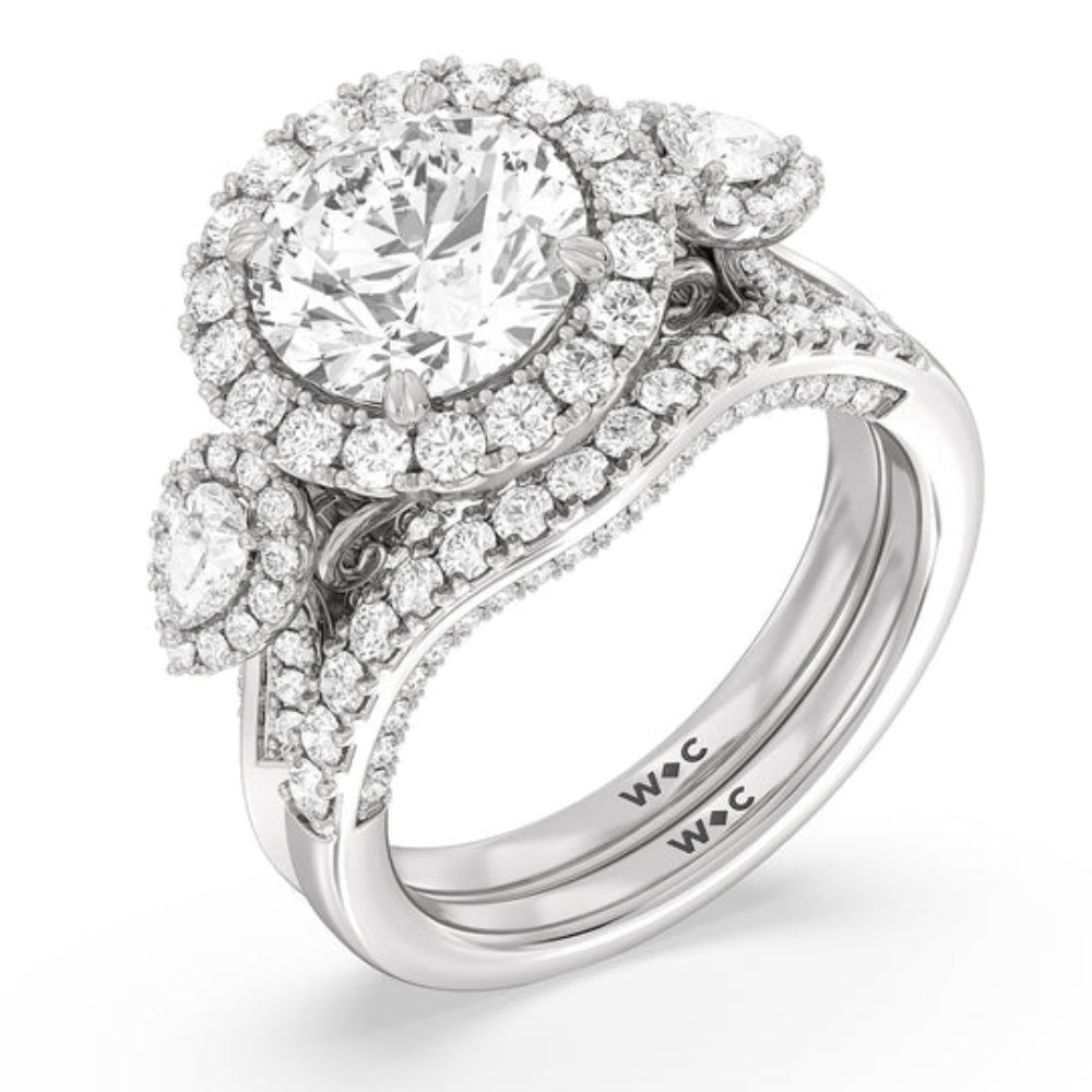 The High Line Ring with Oval Cut Diamond in 14KT Rose Gold view 4
