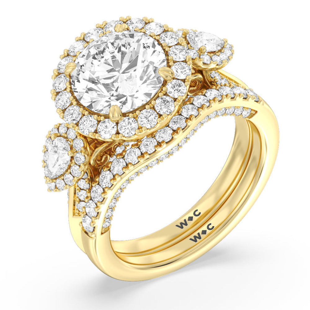 The High Line Ring with Oval Cut Diamond in 14KT Rose Gold view 5
