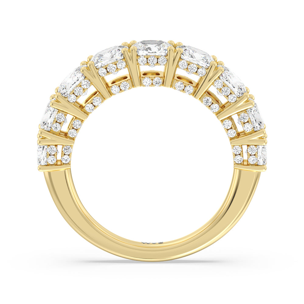 The Manhattan Band with 18KT Yellow Gold Cut Diamond in 14KT Yellow Gold view 2
