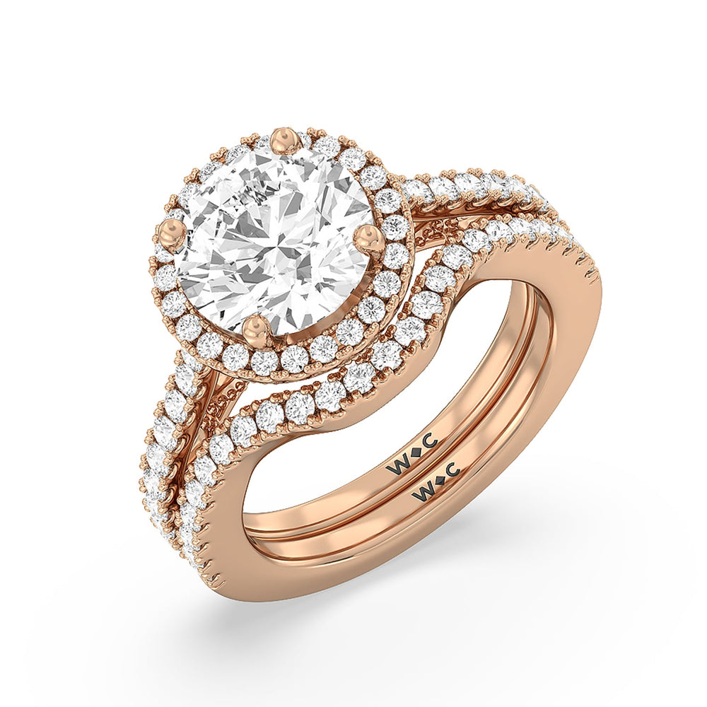 The Frick Ring with Pear Cut Diamond in 14KT Rose Gold view 7
