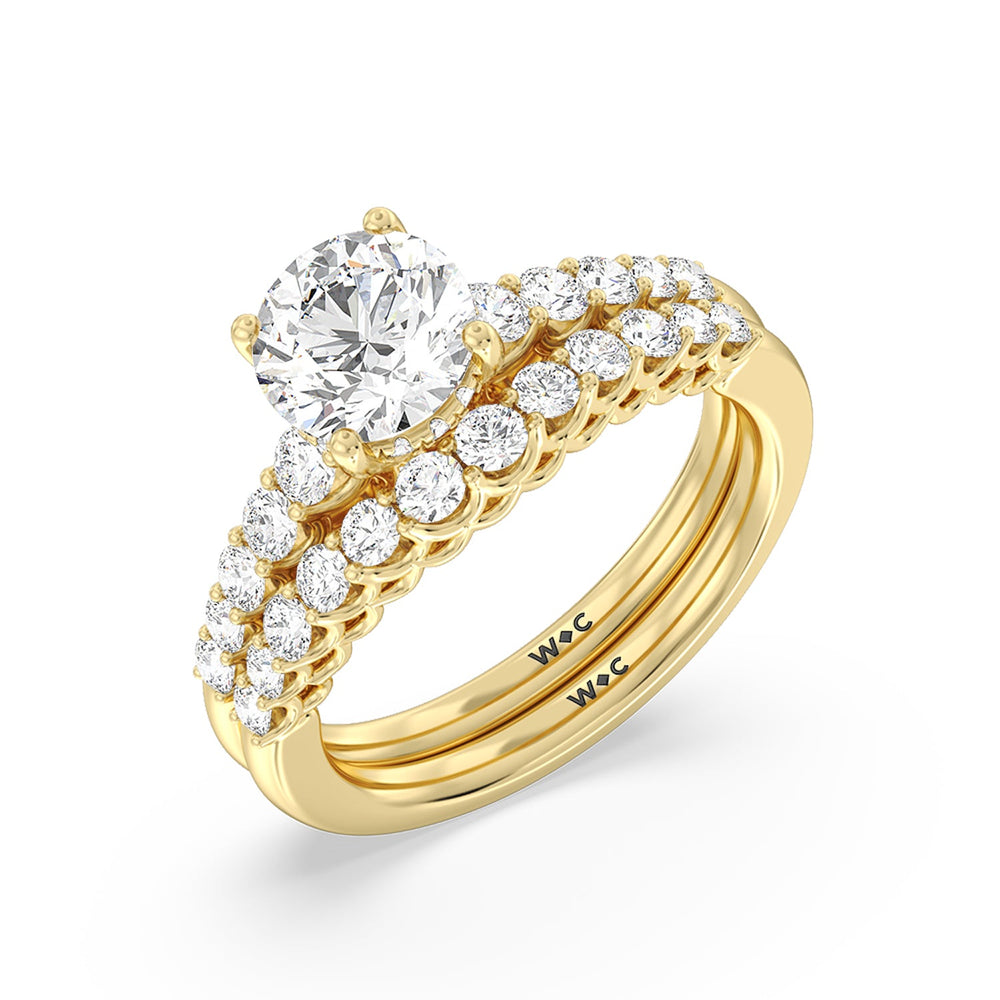 Oval Cut Galleria Open Work Side Stone & Hidden Halo Engagement Ring with Lab Grown Diamond in 14KT Rose Gold view 5
