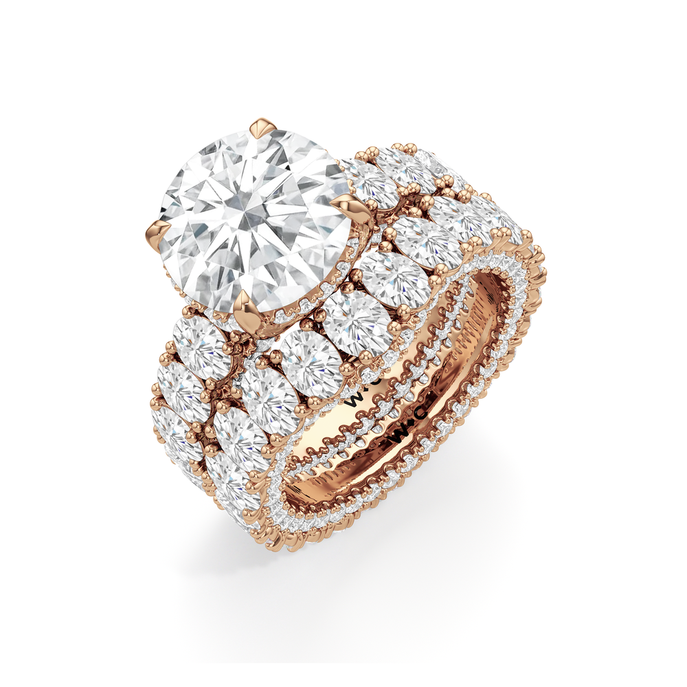 Round Cut The Broome Ring with Lab Grown Diamond in 14KT Rose Gold view 6
