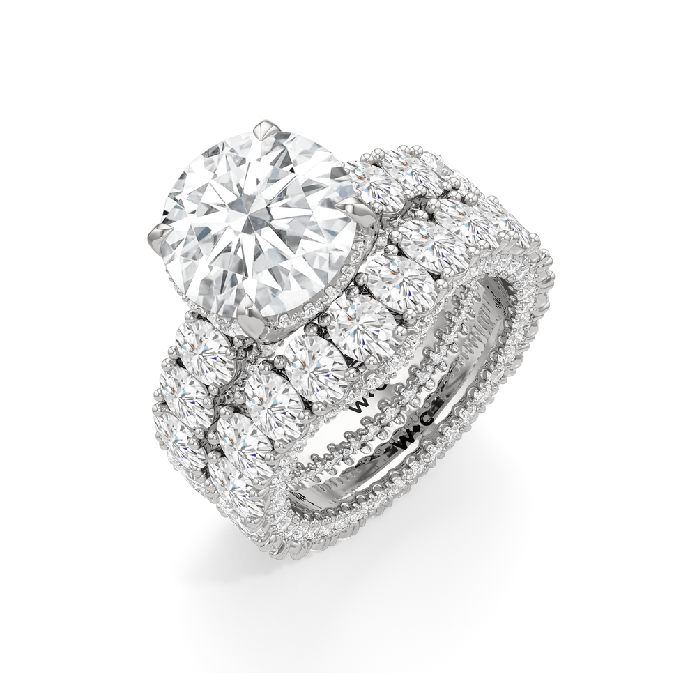 Round Cut The Broome Ring with Lab Grown Diamond in 14KT Platinum view 6
