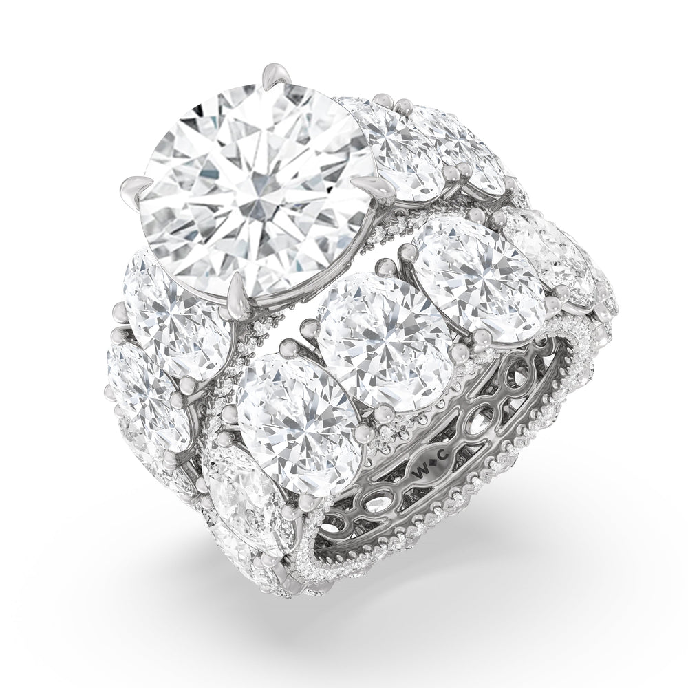 The Broome Ring with Emerald Cut Diamond in 14KT Platinum view 4
