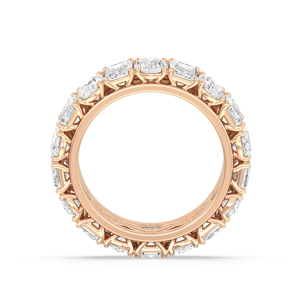The Wall Street Diamond Band with 18KT Rose Gold Cut Diamond in 14KT Rose Gold view 2
