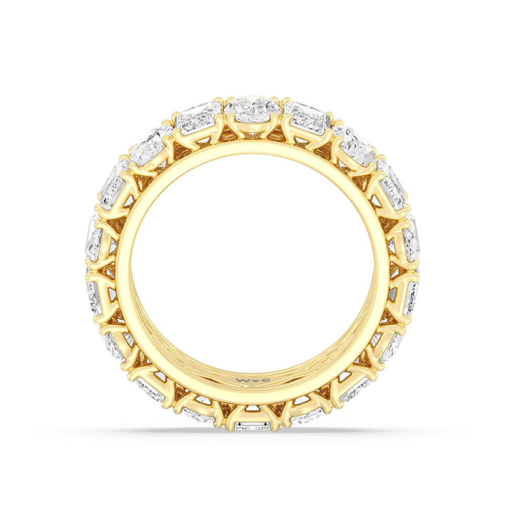 The Wall Street Diamond Band with 18KT Yellow Gold Cut Diamond in 14KT Yellow Gold view 2

