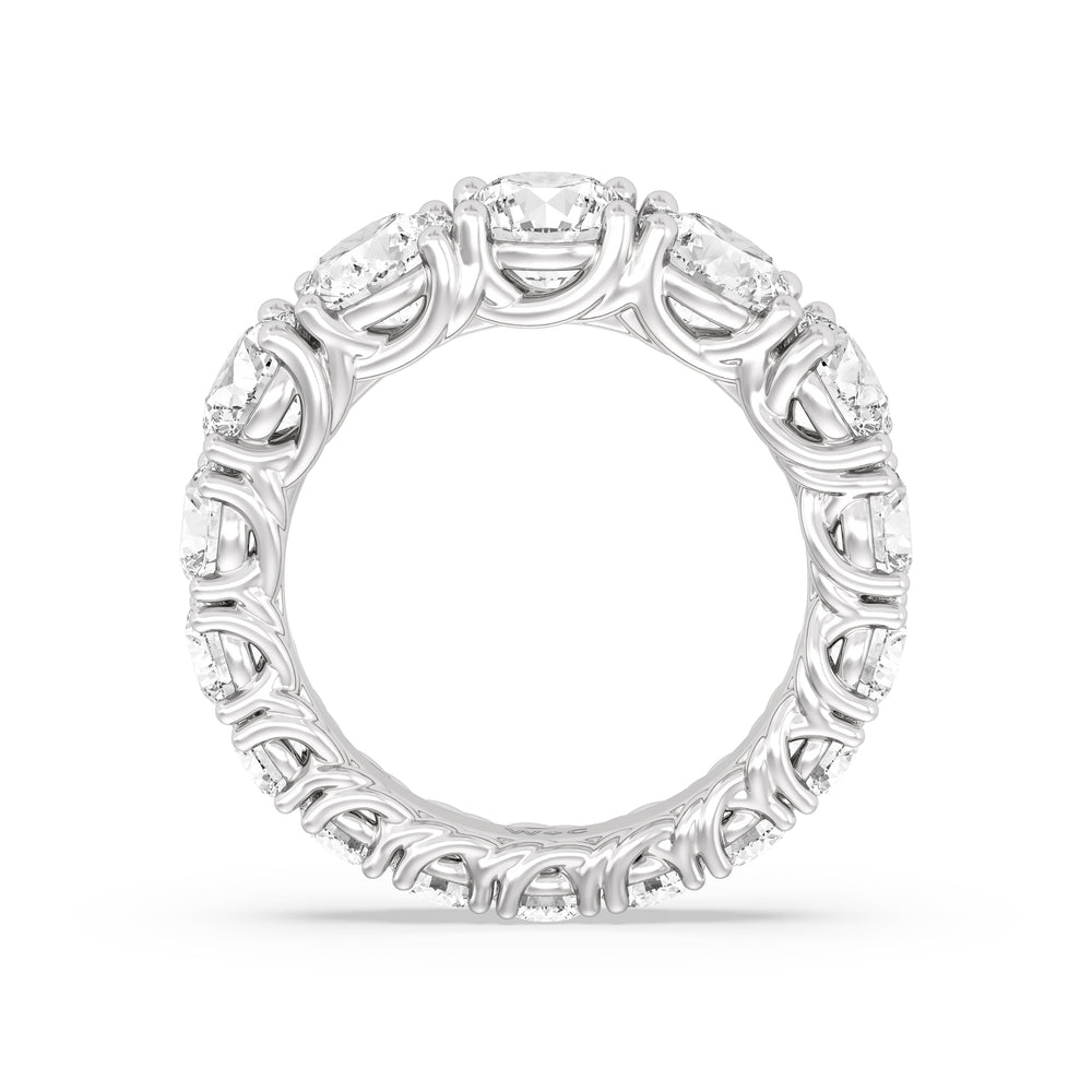 The Dumbo Eternity Ring with Platinum / Lab / 6 1/4 Cut Diamond in 14KT Platinum / Lab / 6 1/4 view 2
