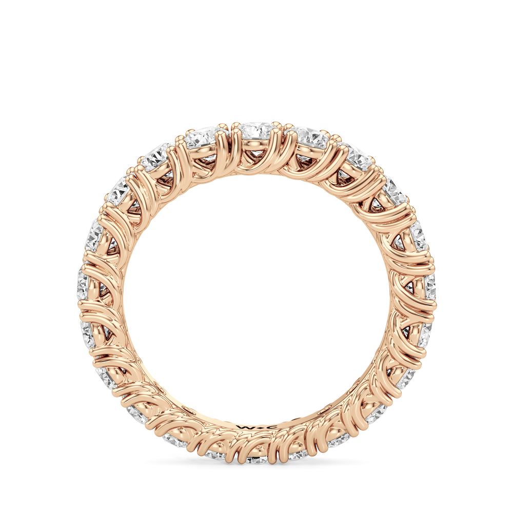 The Upper West Side Diamond Band with 18KT Rose Gold Cut Diamond in 14KT Rose Gold view 4
