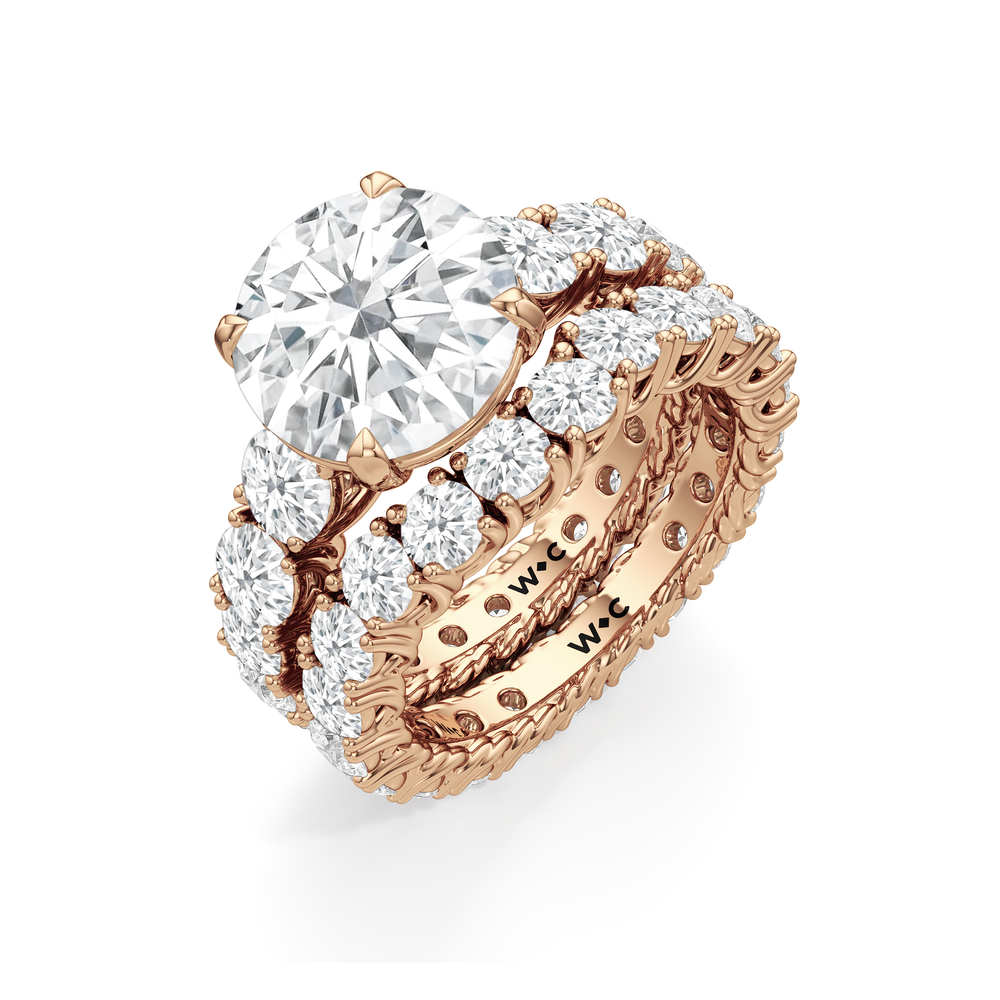 Oval Cut The Upper West Side Ring with Lab Grown Diamond in 14KT Rose Gold view 6
