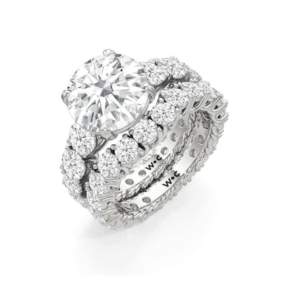 Round Cut The Upper West Side Ring with Lab Grown Diamond in 14KT Platinum view 6
