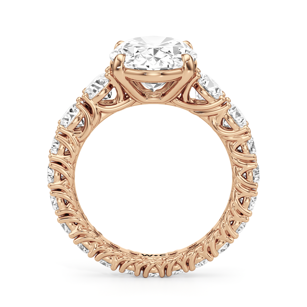 Oval Cut The Upper West Side Ring with Lab Grown Diamond in 14KT Rose Gold view 4
