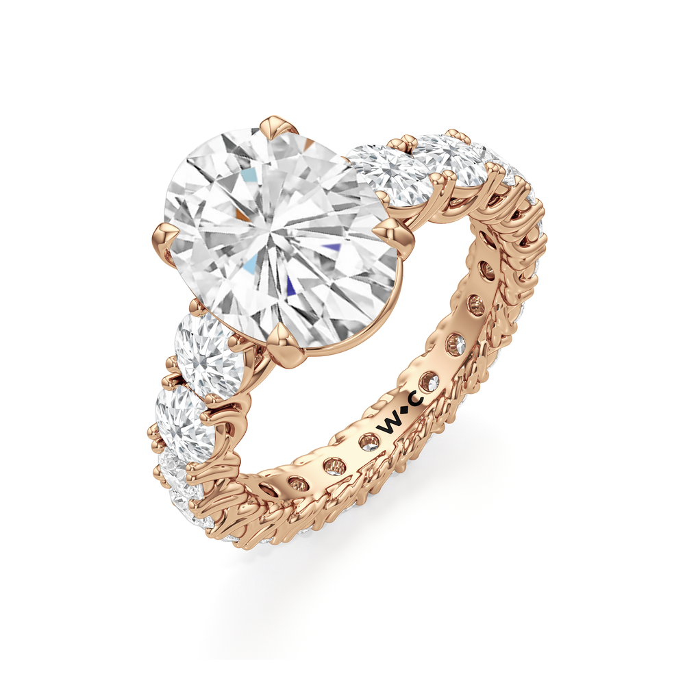 Oval Cut The Upper West Side Ring with Lab Grown Diamond in 14KT Rose Gold view 5
