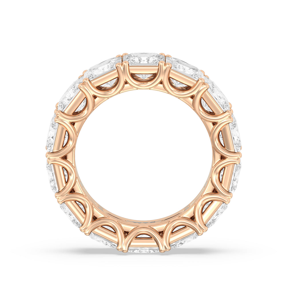 The West Village Diamond Band with 18KT Rose Gold Cut Diamond in 14KT Rose Gold view 2

