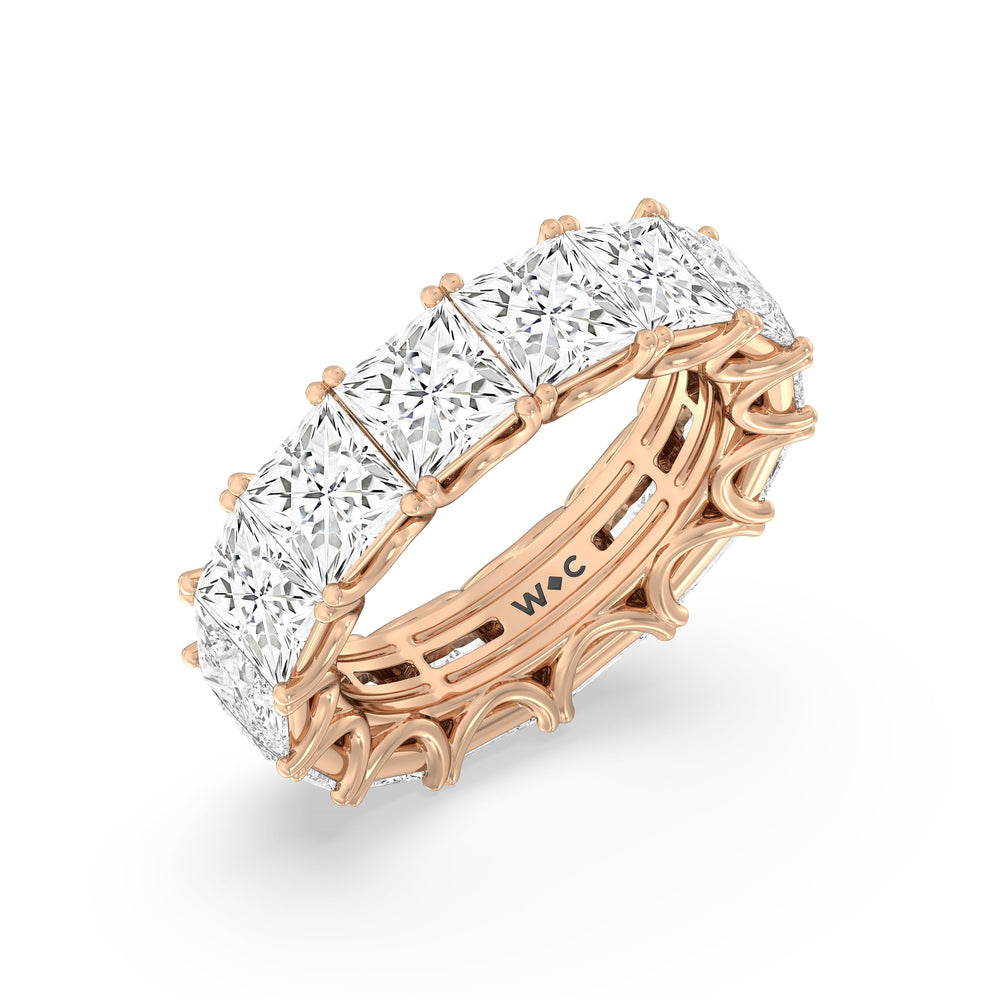 The West Village Diamond Band with 18KT Rose Gold Cut Diamond in 14KT Rose Gold view 4
