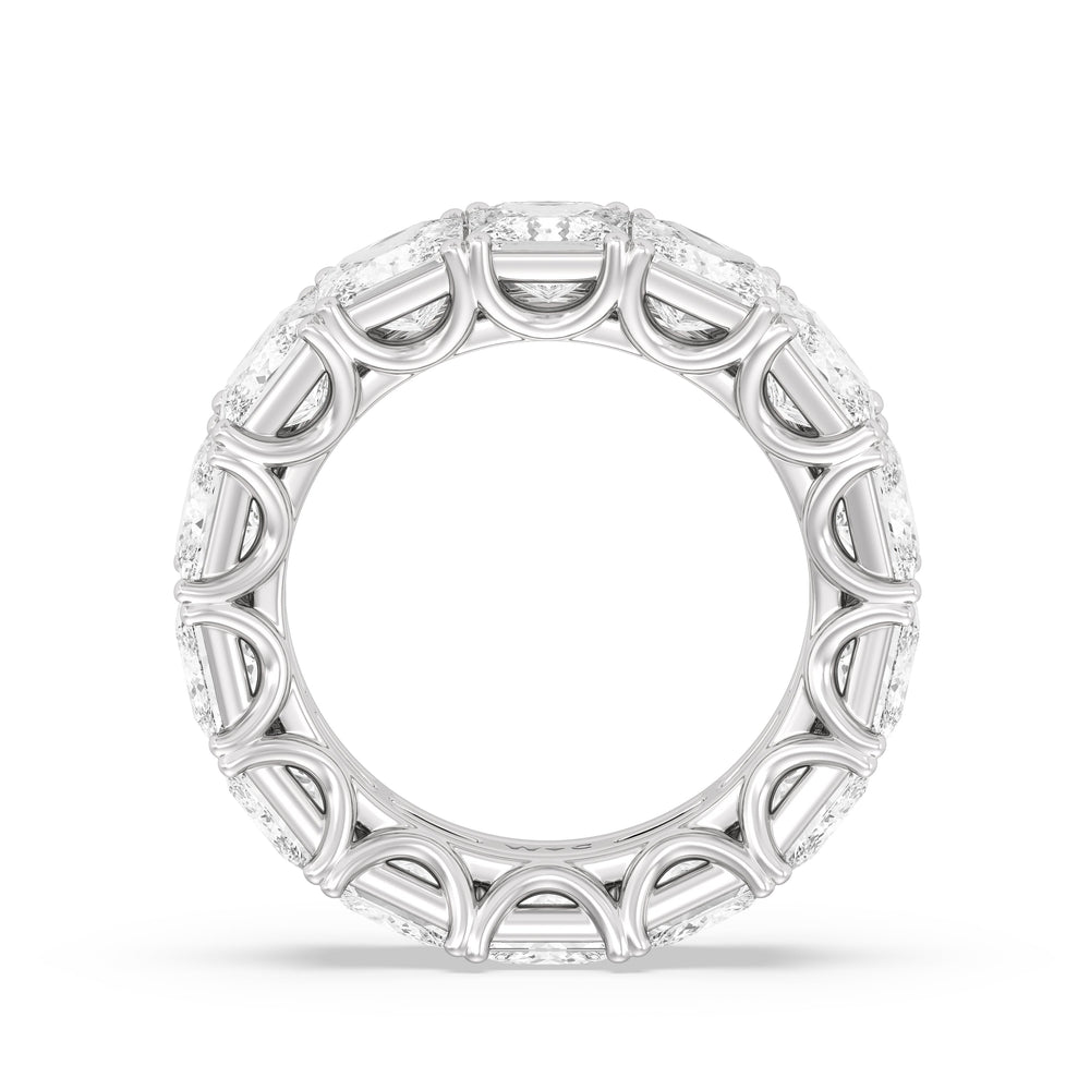 The West Village Diamond Band with Platinum Cut Diamond in 14KT Platinum view 2
