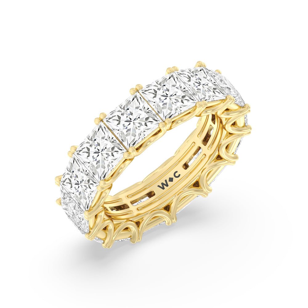 The West Village Diamond Band with 18KT Yellow Gold Cut Diamond in 14KT Yellow Gold view 4
