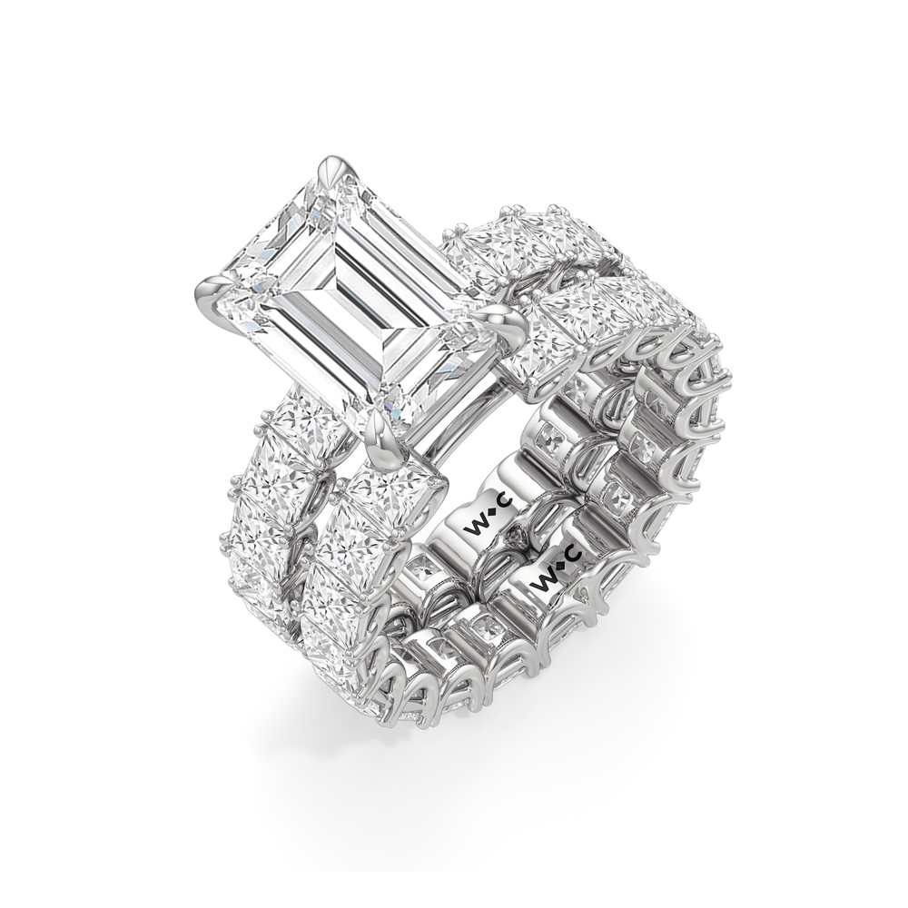 Oval Cut The West Village Ring with Lab Grown Diamond in 14KT Platinum view 6
