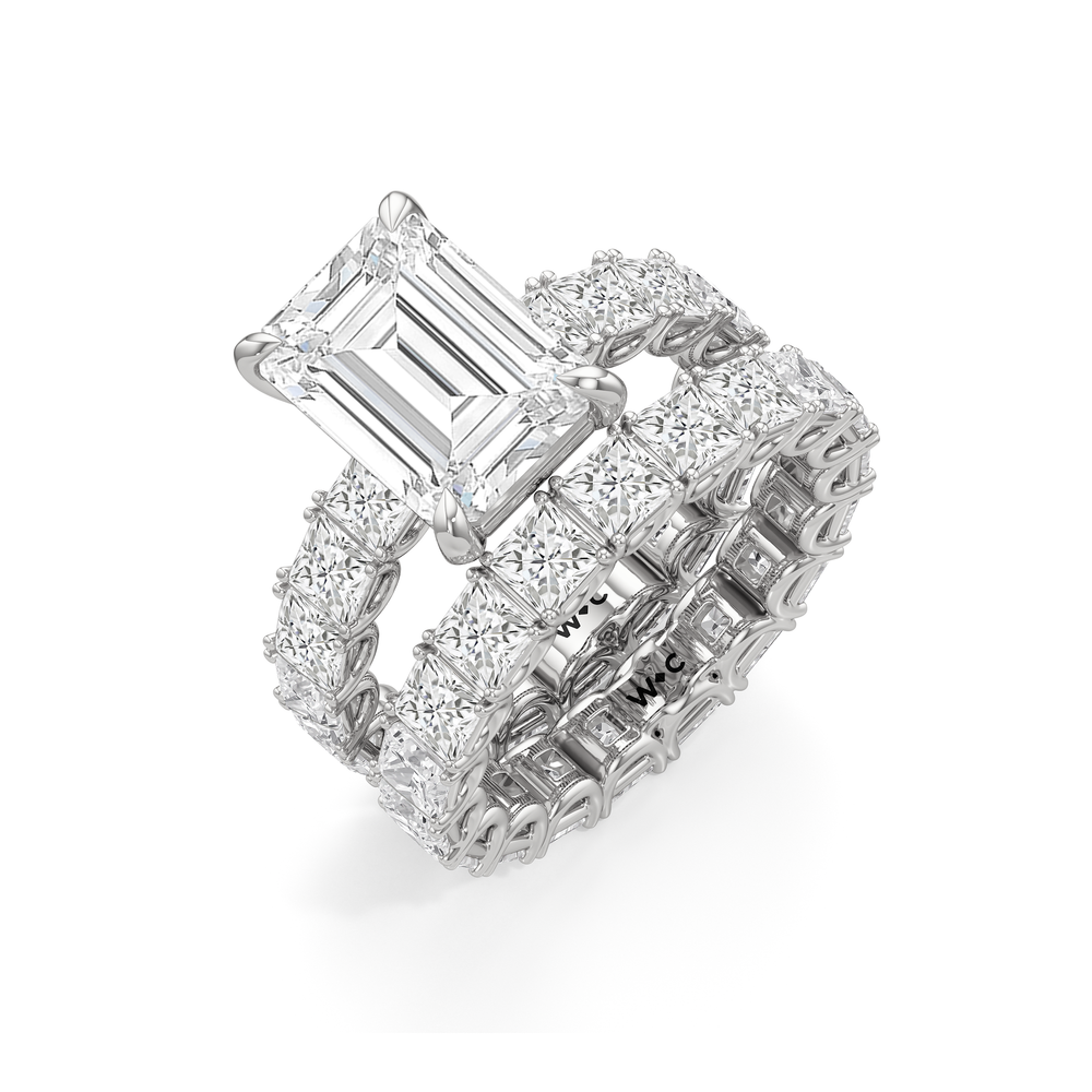 The West Village Ring with Round Cut Diamond in 14KT Platinum view 6
