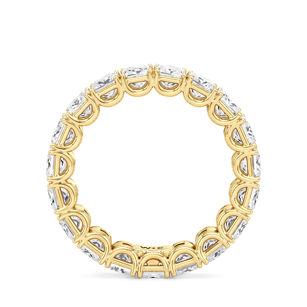 The West Village Diamond Wedding Band with 18KT Yellow Gold Cut Diamond in 14KT Yellow Gold view 4
