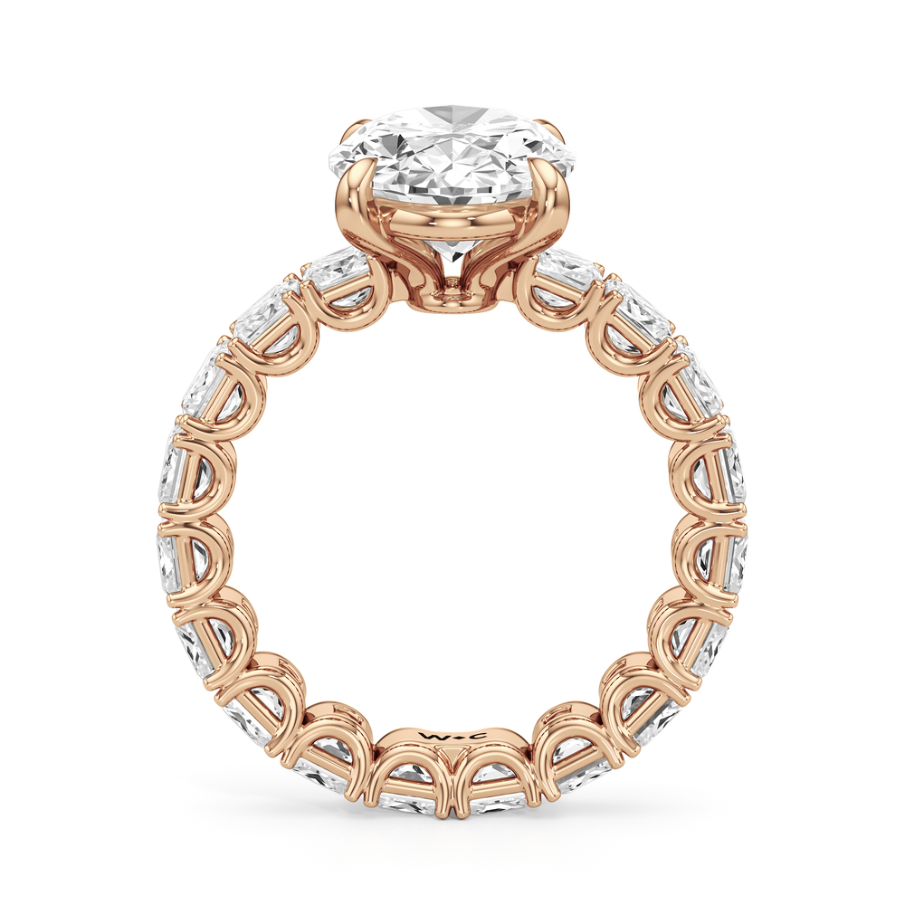 Oval Cut The West Village Ring with Lab Grown Diamond in 14KT Rose Gold view 4

