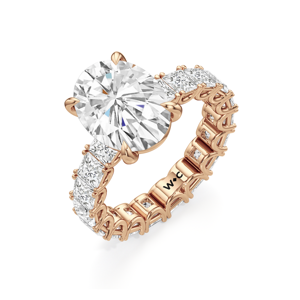 Oval Cut The West Village Ring with Lab Grown Diamond in 14KT Rose Gold view 5
