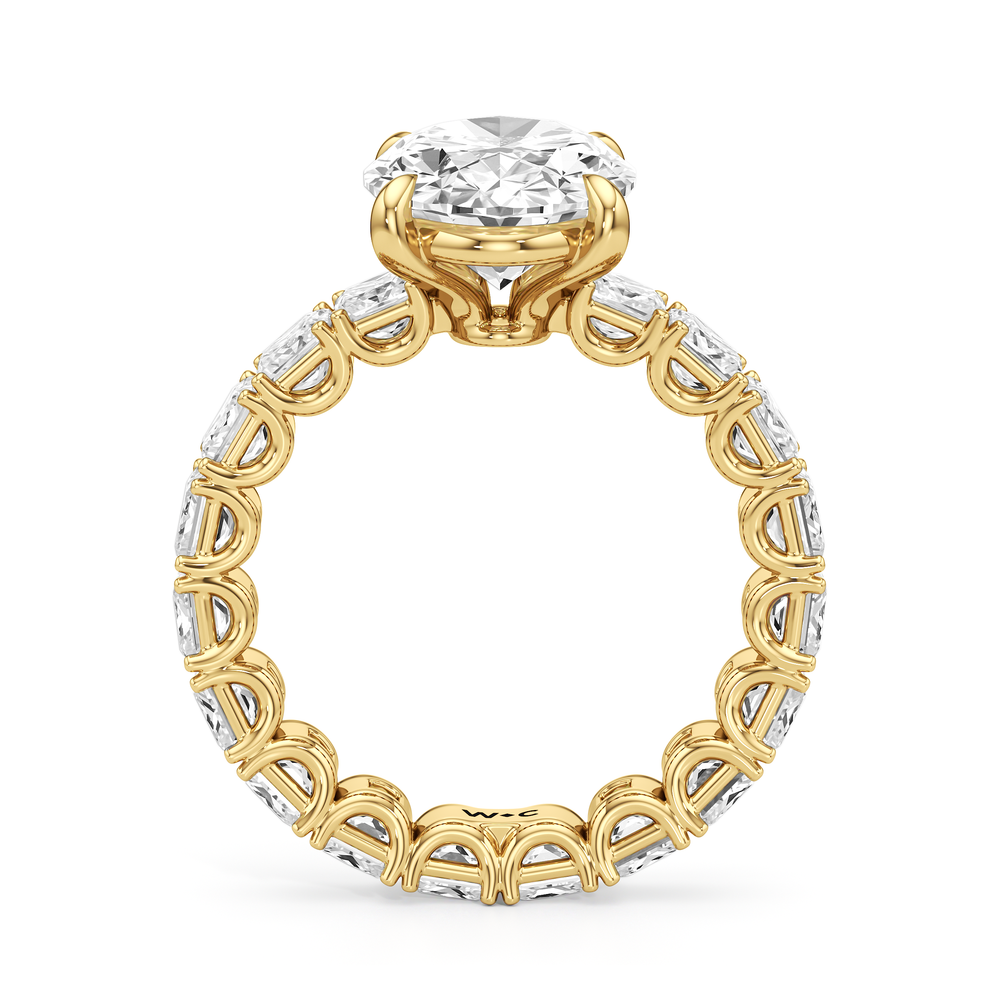 Oval Cut The West Village Ring with Lab Grown Diamond in 14KT Yellow Gold view 4
