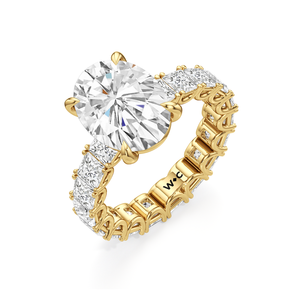 Oval Cut The West Village Ring with Lab Grown Diamond in 14KT Yellow Gold view 5
