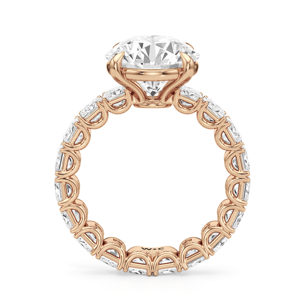 Round Cut The West Village Ring with Lab Grown Diamond in 14KT Rose Gold view 4
