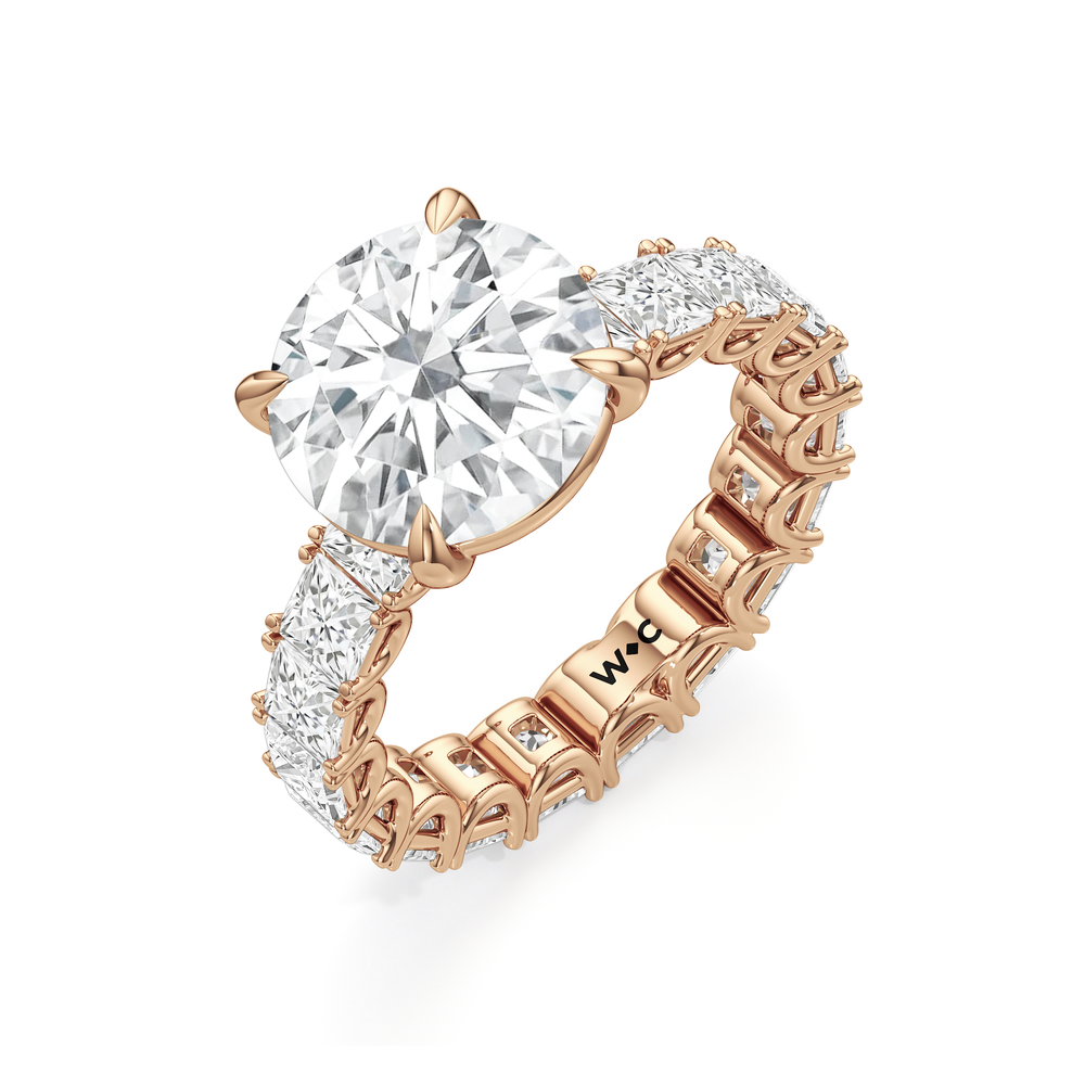 Round Cut The West Village Ring with Lab Grown Diamond in 14KT Rose Gold view 5

