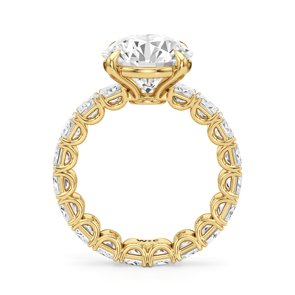 Round Cut The West Village Ring with Lab Grown Diamond in 14KT Yellow Gold view 4
