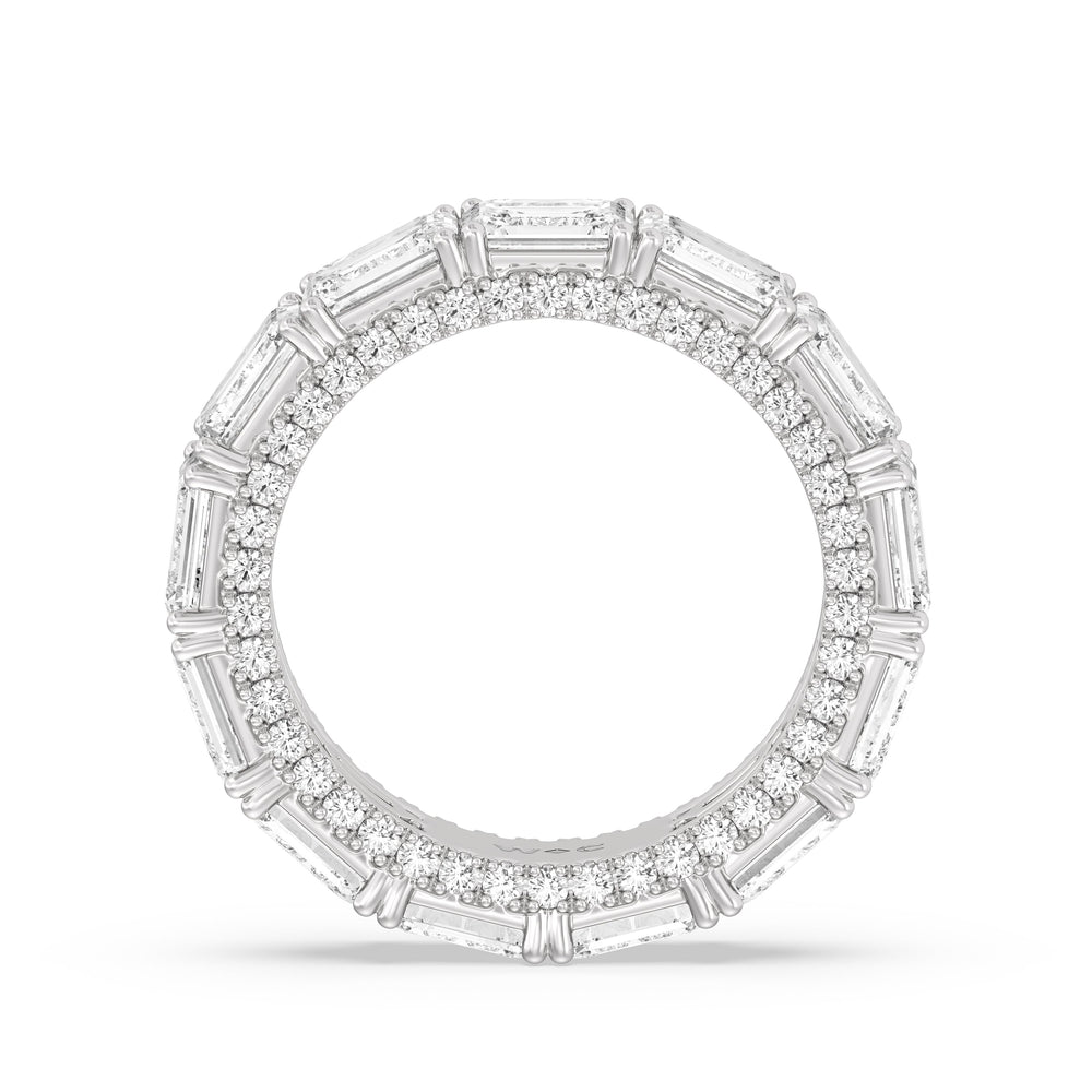 The Columbia Eternity Ring with Platinum / Lab / 7 1/6 Cut Diamond in 14KT Platinum / Lab / 7 1/6 view 2
