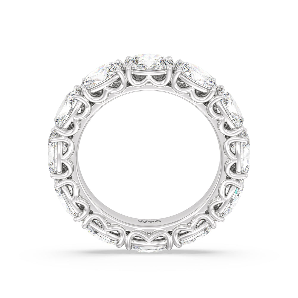 The NoMad Diamond Band with Platinum Cut Diamond in 14KT Platinum view 2
