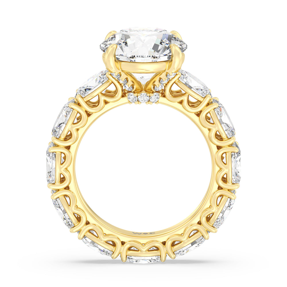 The NoMad Ring with Round Cut Diamond in 14KT Yellow Gold view 2
