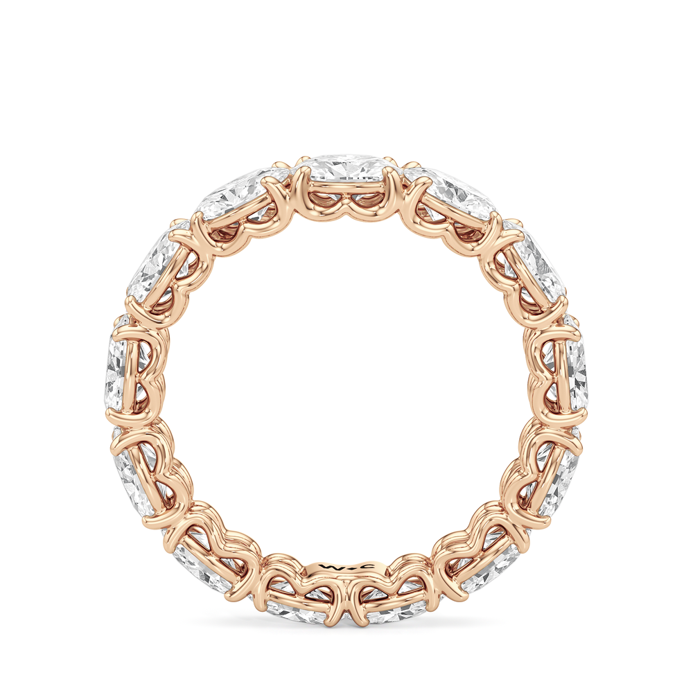The NoMad Diamond Band with 18KT Rose Gold Cut Diamond in 14KT Rose Gold view 4
