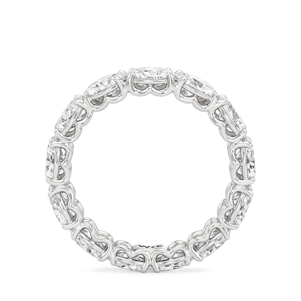 The NoMad Diamond Band with Platinum Cut Diamond in 14KT Platinum view 4
