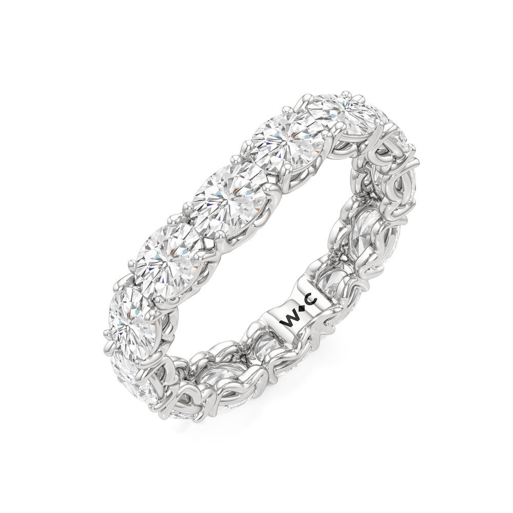 The NoMad Diamond Band with Platinum Cut Diamond in 14KT Platinum view 5
