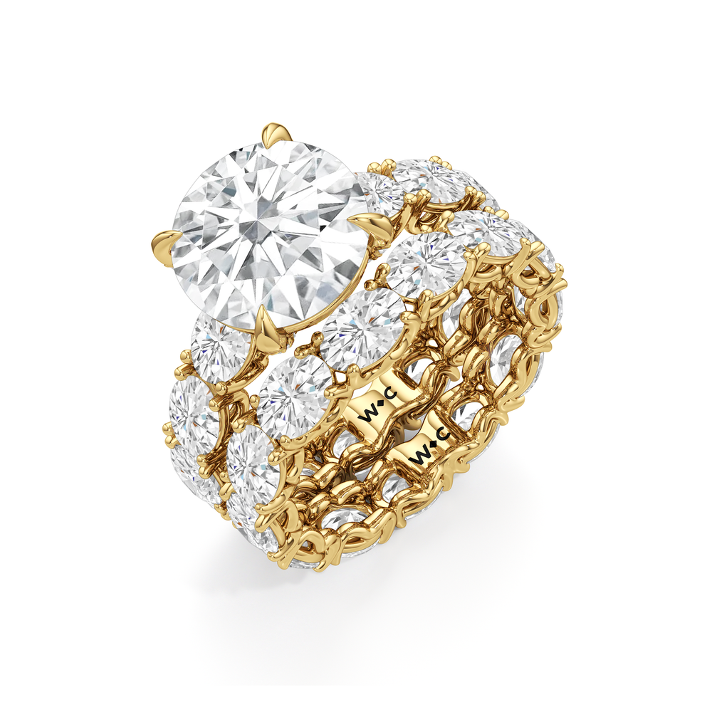 Round Cut The NoMad Ring with Lab Grown Diamond in 14KT Yellow Gold view 6
