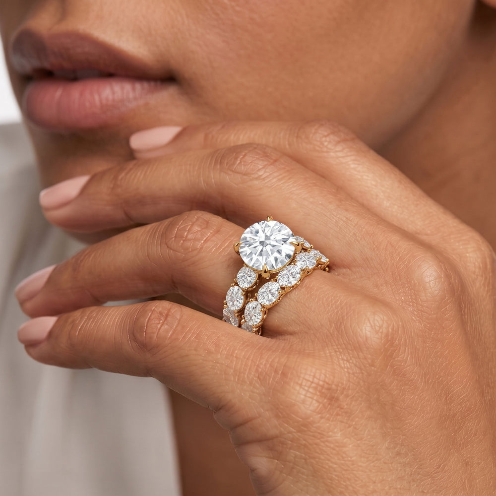 The NoMad Diamond Band with 18KT Yellow Gold Cut Diamond in 14KT Yellow Gold view 3
