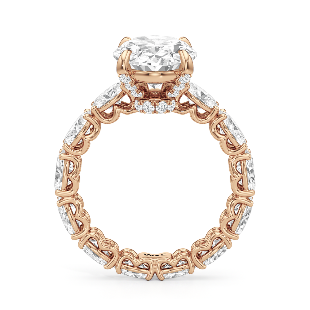 Oval Cut The NoMad Ring with Lab Grown Diamond in 14KT Rose Gold view 4
