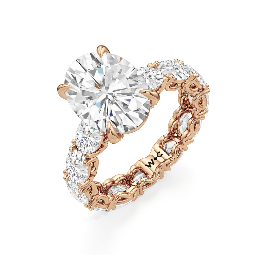Oval Cut The NoMad Ring with Lab Grown Diamond in 14KT Rose Gold view 5
