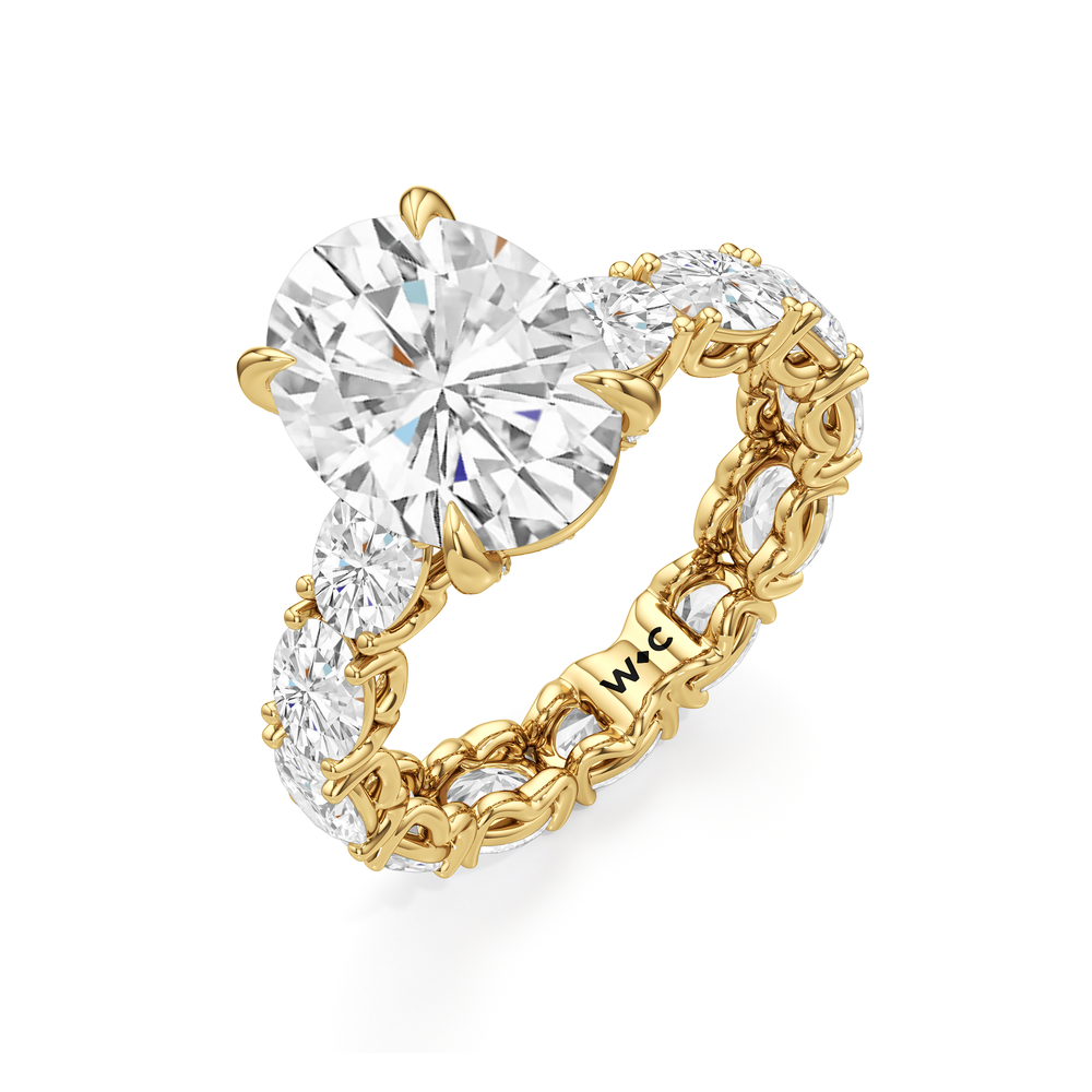 Oval Cut The NoMad Ring with Lab Grown Diamond in 14KT Yellow Gold view 5
